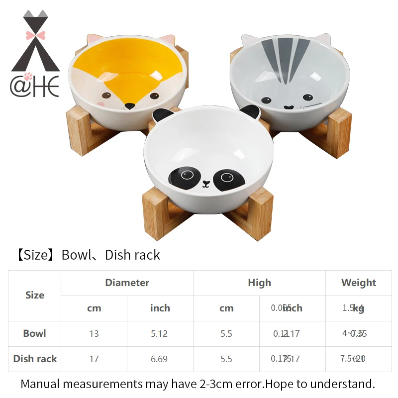 @ HE чистая красная мультяшная форма керамическая круглая миска для воды еды