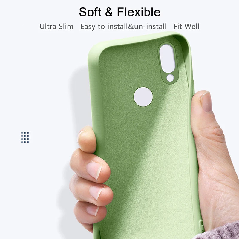 Чехол из ТПУ для Xiaomi Redmi 6 чехол углеродного волокна однотонный Жидкий телефона