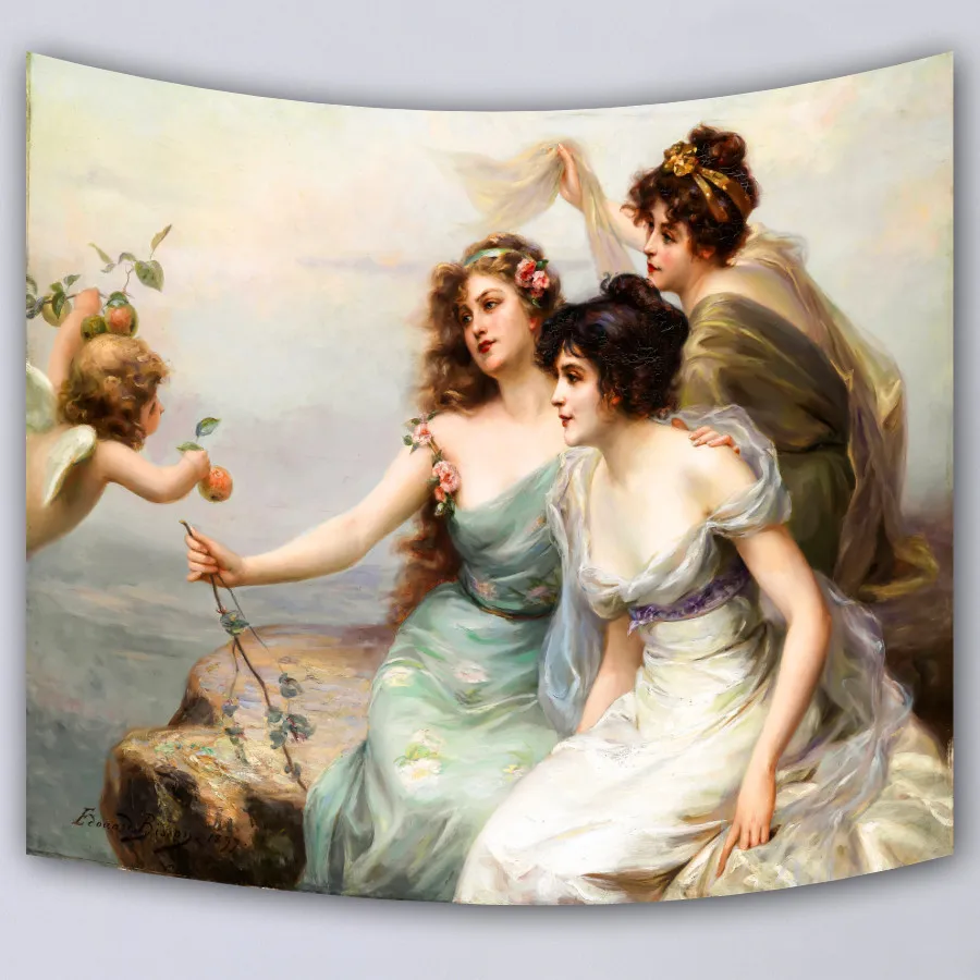 Картина маслом для девушек Настенный декор настенное одеяло гобелен на заказ