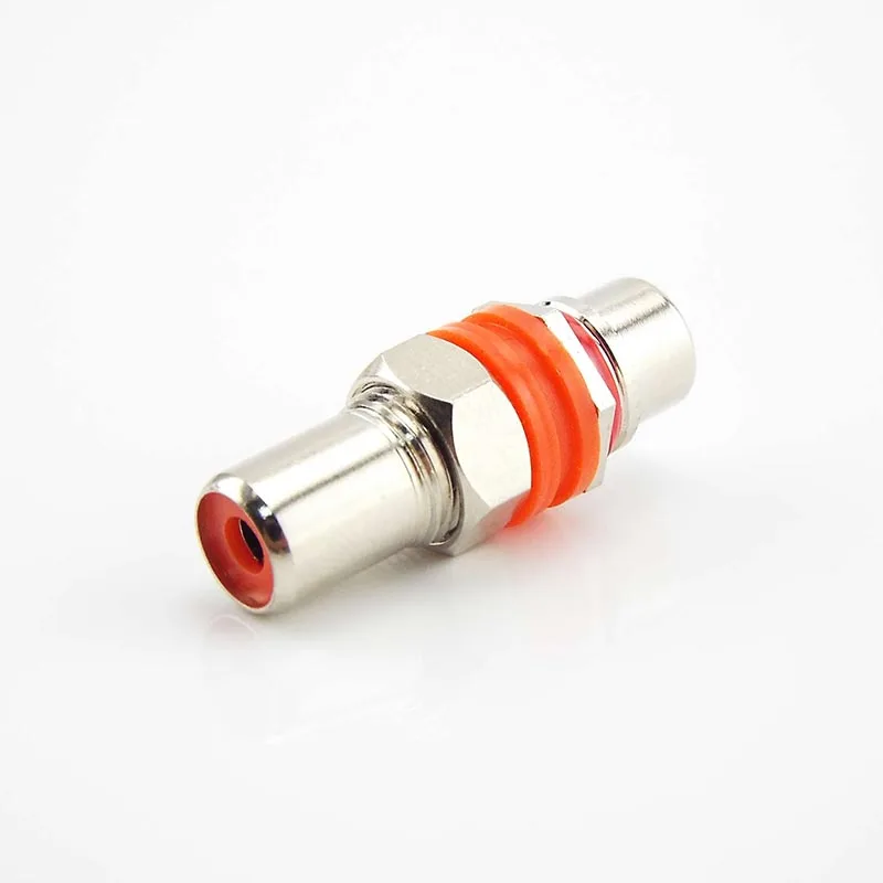 Nickel Plated Copper RCA Female to Connector Extend Adapter Dual Head AV Extension Plug Audio Video | Обустройство дома