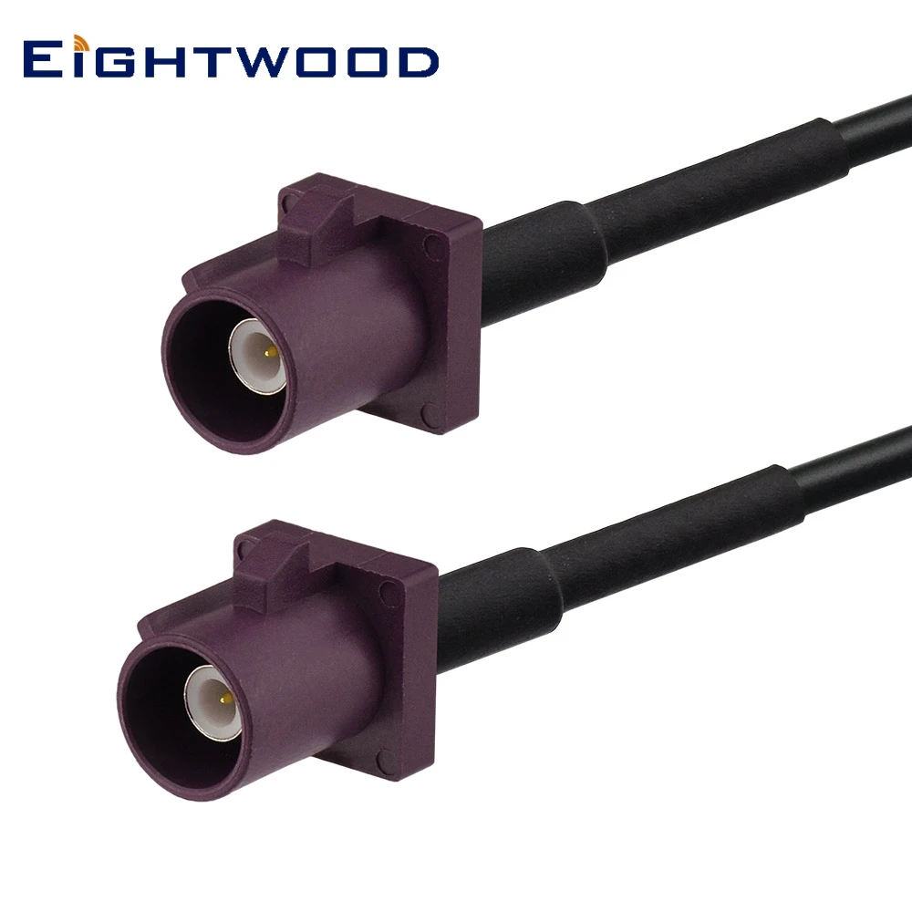 

Eightwood Car GSM Antenna Adapter Cable Fakra D Plug Male to Plug Male RF Connector Straight Pigtail RG174 15cm Customizable