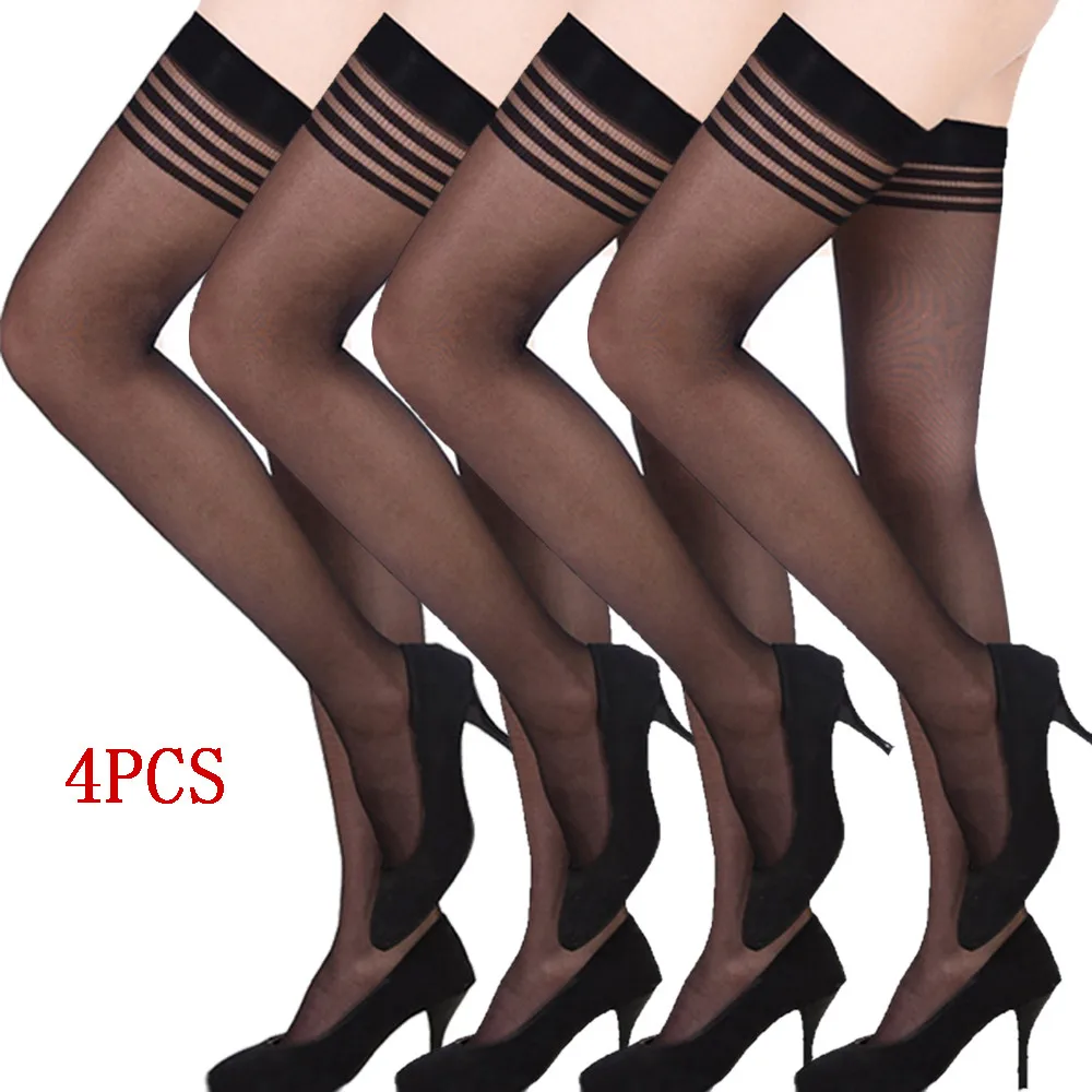 4 шт в упаковке сексуальные чулки для Для женщин колготки мягкие эластичные