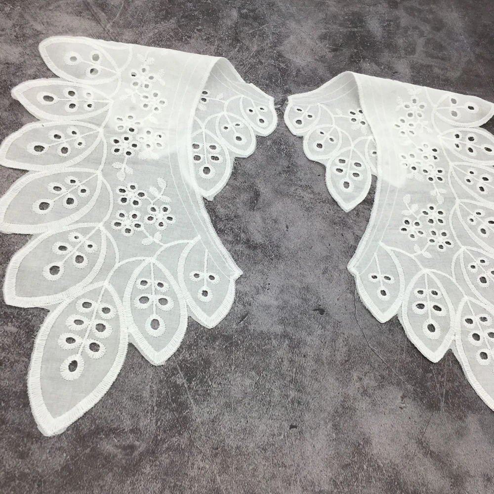 Сделай Сам воротник с крыльями ангела хлопковый вышитый отверстиями