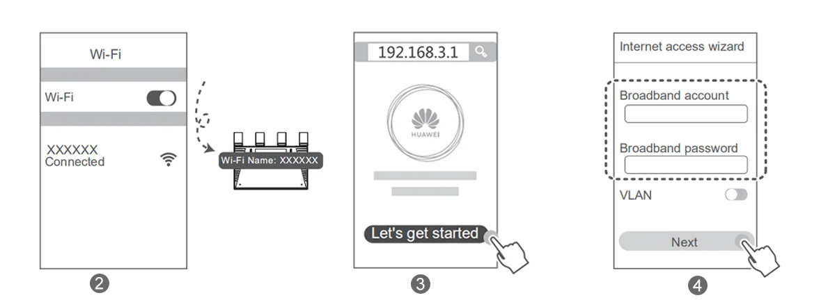 industrial wifi signal booster Huawei  AX3 Pro Router Repeater Wifi 6 Plus, Lưới WiFi 3000Mbps, bộ Mở Rộng Sóng Wifi 2.4GHz 5GHz Kép, wifi hotspot amplifier