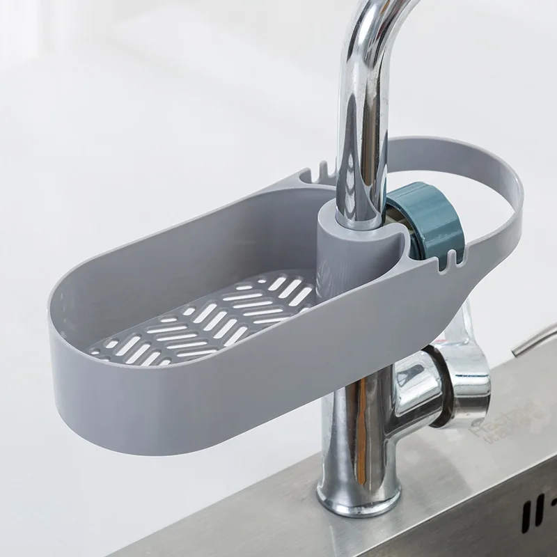 

Multifunctional Screw Buckle Drain Basket Hanging Elliptical Sink Drainer Drying Rack Kitchen Accessory for Sink Tube F2