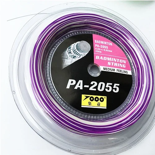 purple white 1 Катушка/лот Радужная бадминтон струнная катушка 200 м - Цвет: purple white
