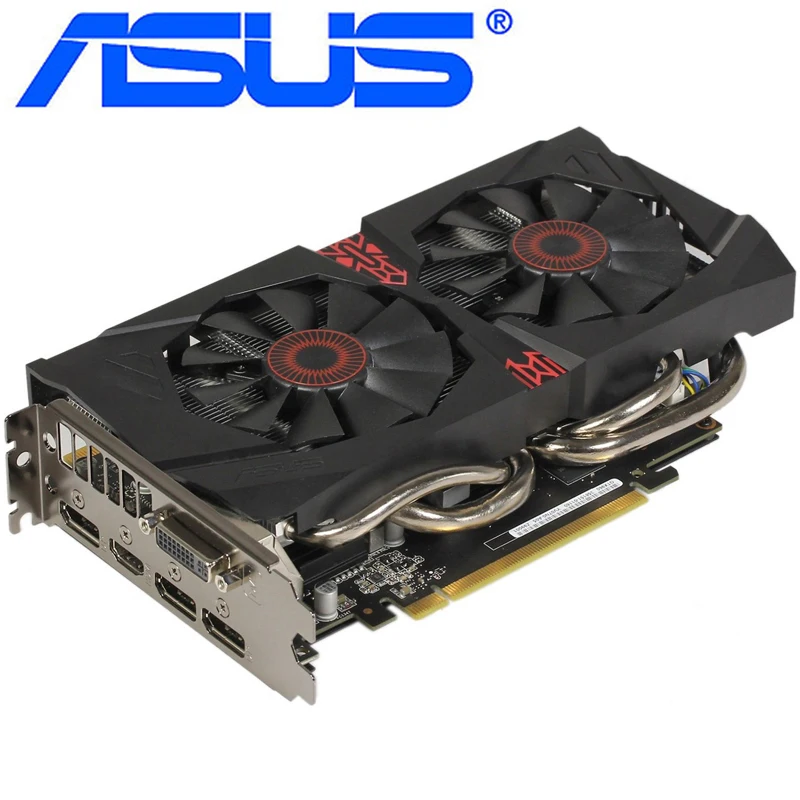 Видеокарта ASUS GTX 960 2 Гб 128 бит GDDR5 видеокарты для nVIDIA VGA карты Geforce GTX960 HDMI GTX 750 Ti 950 1060 1050 б/у