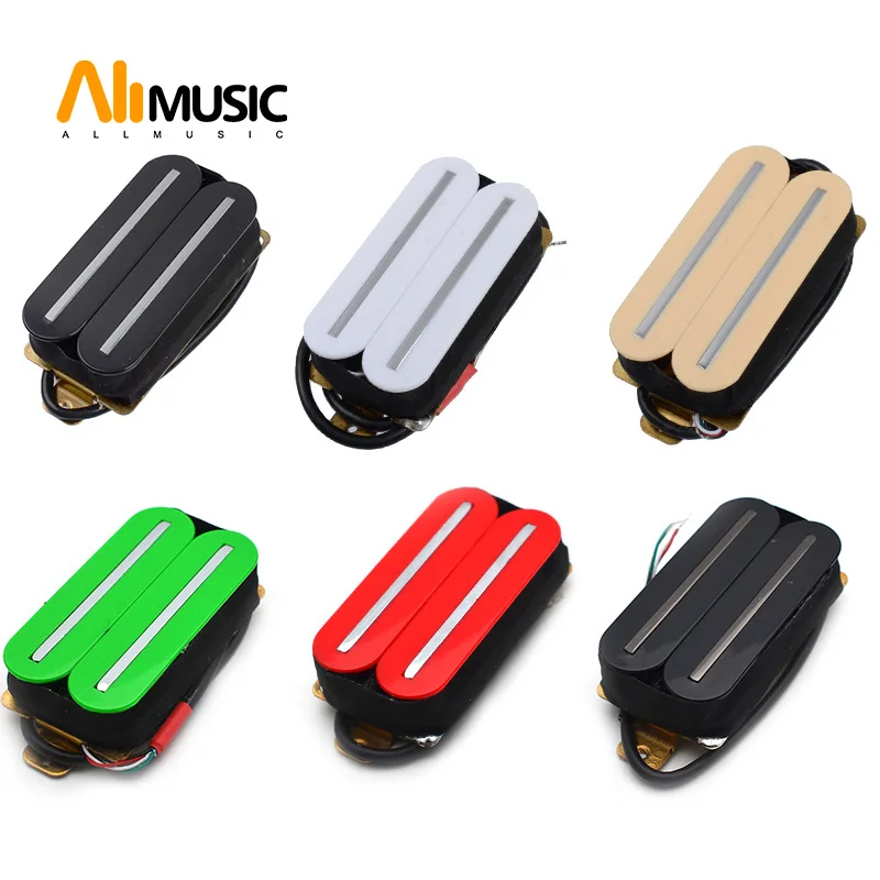 1pcs elektrische gitarre humbucker dual coill dual schiene gitarre pickup mit 57mm stahl pole schwarz weiß elfenbein grün rot free global sh
