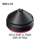 HD 2,0 мегапиксель 3,7 мм объектив с ИК-фильтром для камер видеонаблюдения M12 крепление F2.0 диафрагма с фиксированной радужной оболочкой 13 