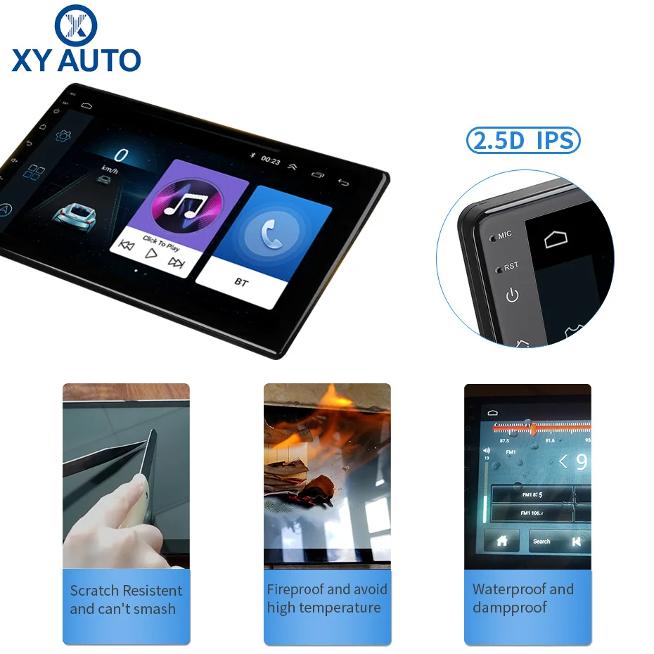 Полноэкранный сенсорный экран 9 дюймов 2.5D IPS HD Android 8 1 NAVI для Peugeot 3008 2009 2015 с Bluetooth USB
