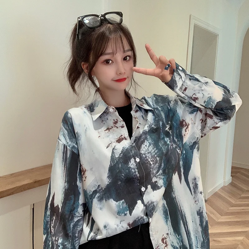 

Goods Design Sense Long-sleeved Shirt Women's Spring Autumn French Polo Shirt Retro Style Bandage Rac