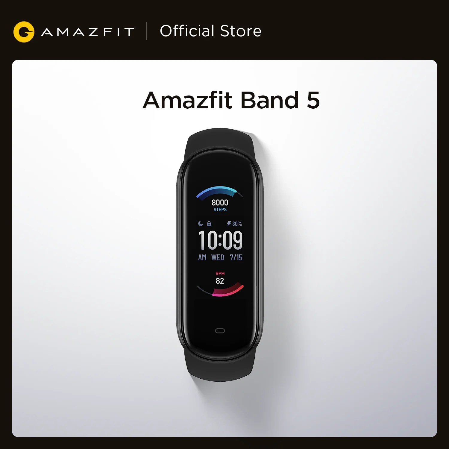Оригинальный Смарт браслет Amazfit Band 5 цветной дисплей 15 дней автономной работы