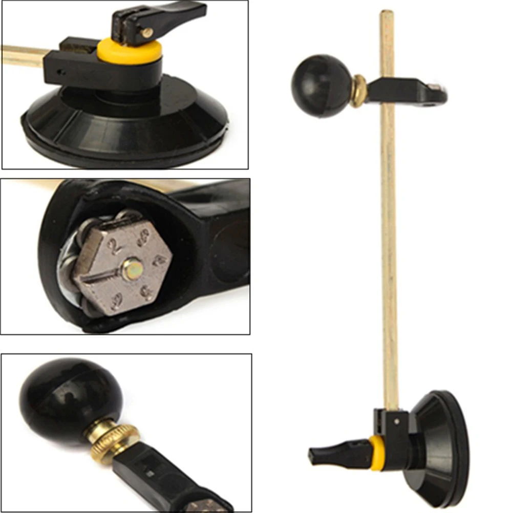 

Home With Suction Cup Easy Operate Window Bottle Circle Portable Tools Glass Cutter DIY Roller Type Professional Woodworking