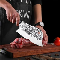 8 kitchen chef knife forged stainless steel high hardness bone chopping knife meat cleaver vegetables slicer butcher knife