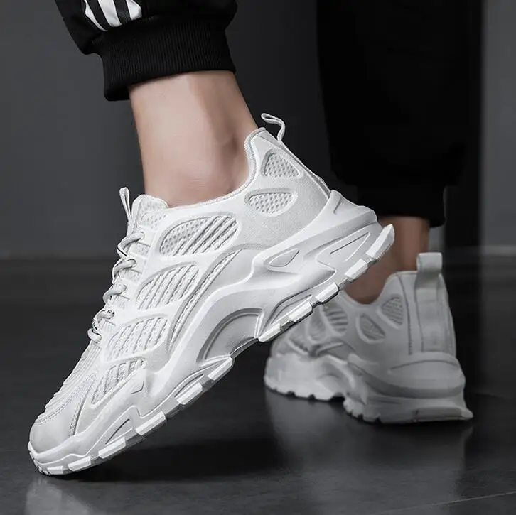 

2021 New Men Sneakers Casual Sport Shoes for Man Spring Summer Street Handsome Breathable Mesh Man Running Shoes mens gym shoes