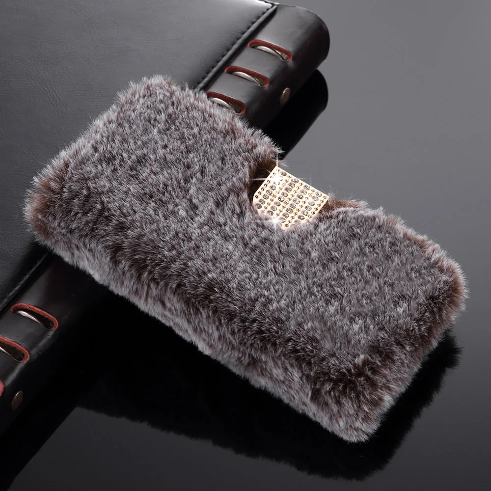 style 4 LLZ.COQUE Роскошный чехол-портмоне с откидной крышкой и функцией подставки чехол для телефона для samsung J3 J4 J6 J7 J8 A5 A6 A7 A8 Магнитная с Плюшевым Мехом на застежке чехол Coque - Цвет: style 4
