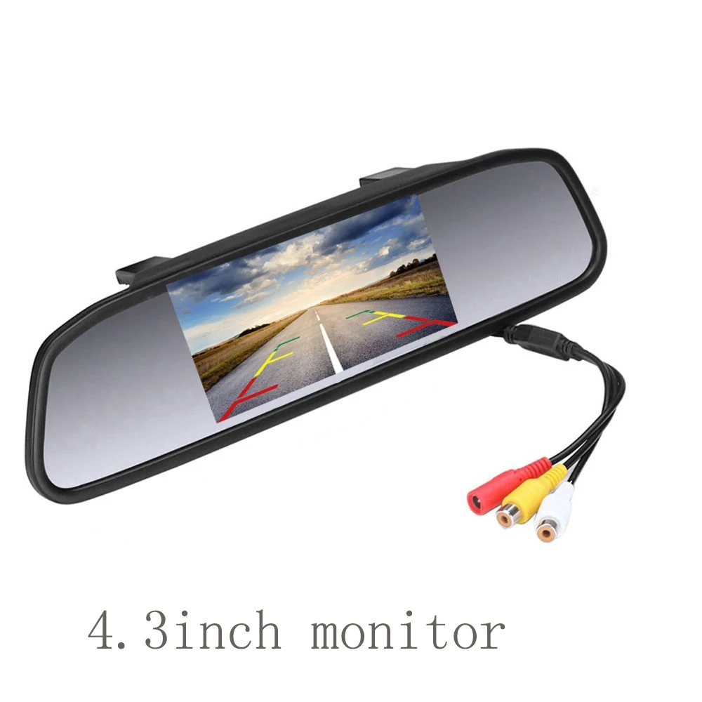 4 .3 inch Monitor Автомобильный тормозной светильник, камера для IVECO, дневной тормозной светильник, камера заднего вида, камера заднего вида 5 ''7'', зеркало заднего вида, монитор - Название цвета: 4 .3 inch Monitor