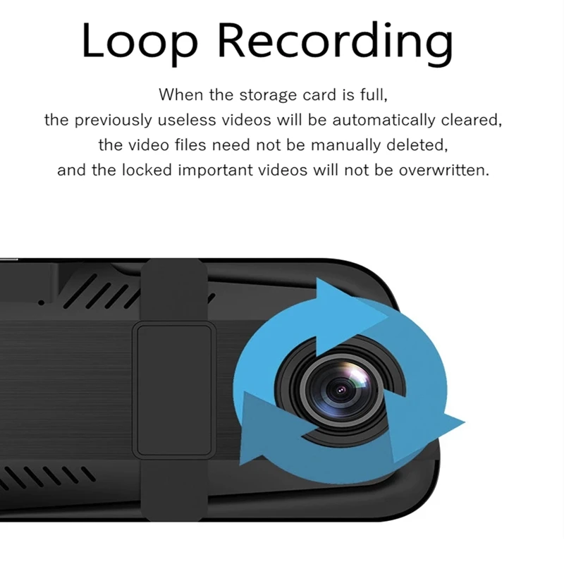 Зеркало заднего вида Odare 10 дюймов 4G Android DVR 1080P GPS навигация ADAS ночное видение