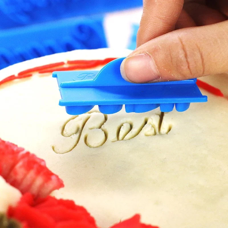 6 шт./компл. рукописного ввода Fondant (сахарная) торт принтер печати формы для букв с