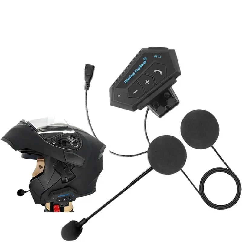 

Bluetooth-гарнитура BT12 мотоциклетная Беспроводная с шумоподавлением и микрофоном