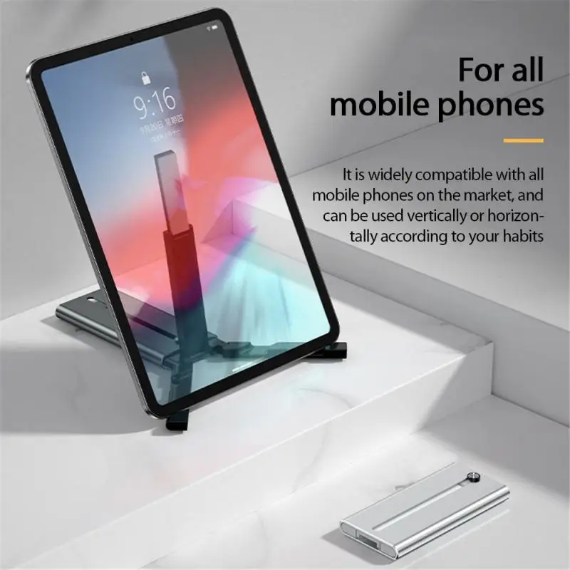 

Folding Adjustable Extendable Desktop Phone Tablet Stand Holder Cradle Dock Made Of ABS Zinc Alloy For Notebook Tablet