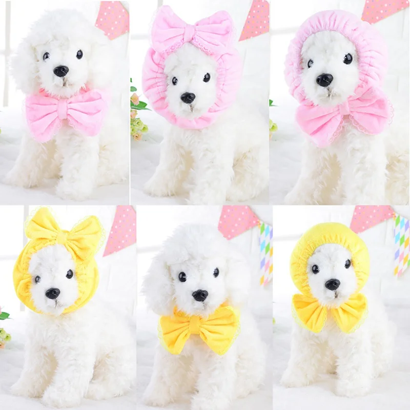 Повязка на голову с бантом для маленьких собак повязка волос аксессуары головной