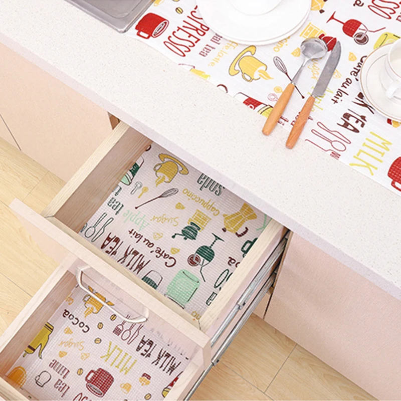 Бытовой водонепроницаемый коврик в шкафчик кухонный маслостойкий чехол