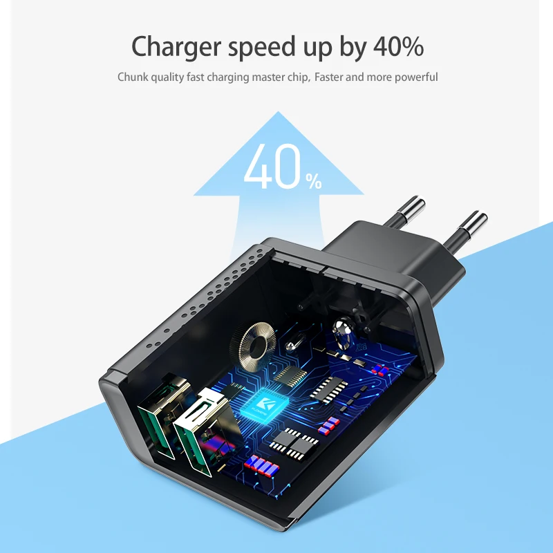 FLOVEME USB зарядное устройство для iPhone X XR XS MAX мобильный телефон настенная зарядка