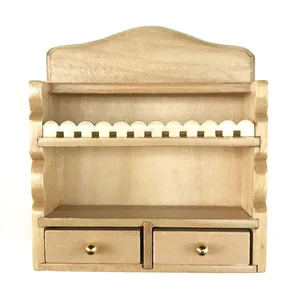 Миниатюрные аксессуары для кукольного домика, деревянная мини-полка для хранения, имитация шкафа, игрушки для украшения кукольного дома, 112