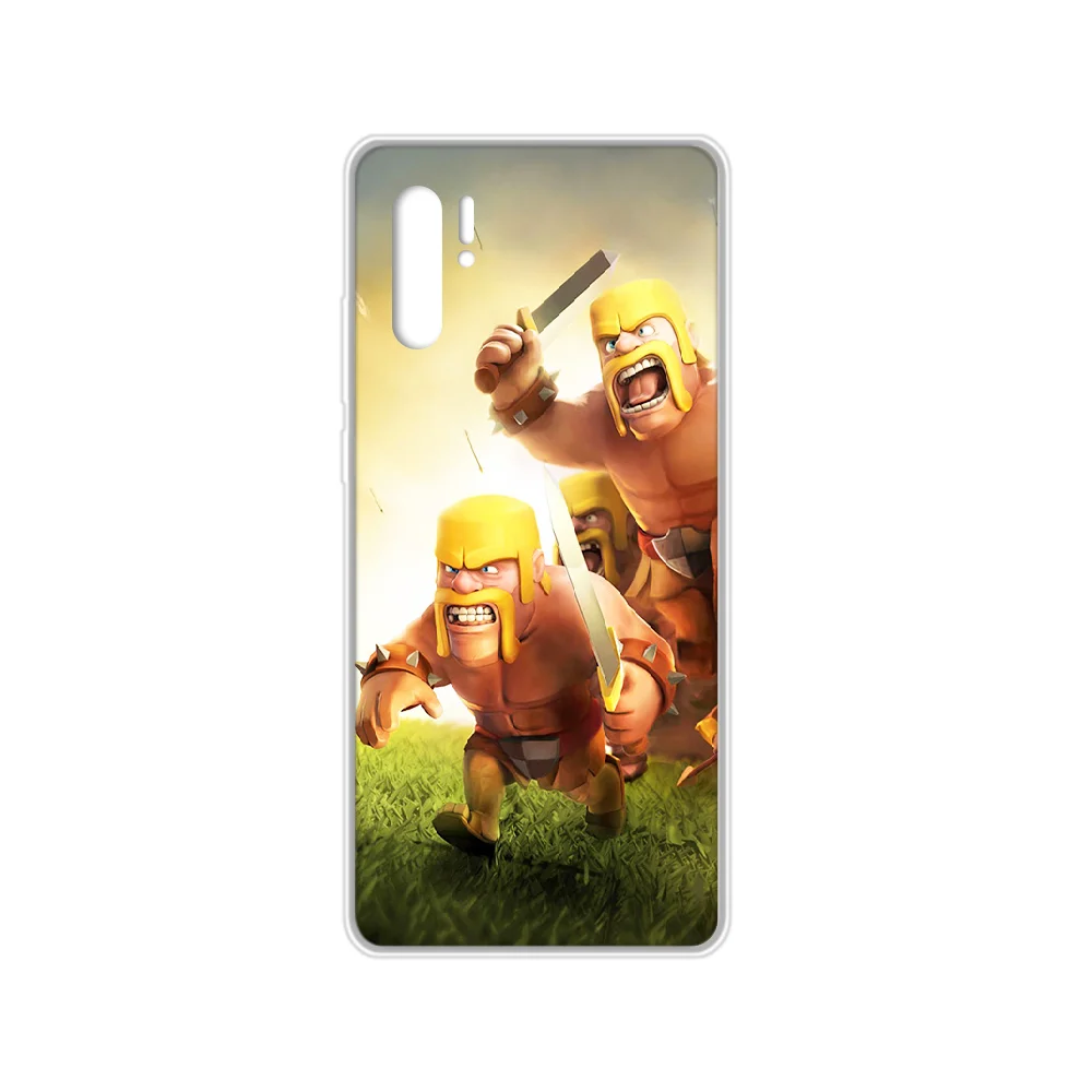 Clans Clash game чехол для телефона Корпус SamSung Galaxy note A 5 7 71 8 10 20 30 40 50 70 80 e plus прозрачный
