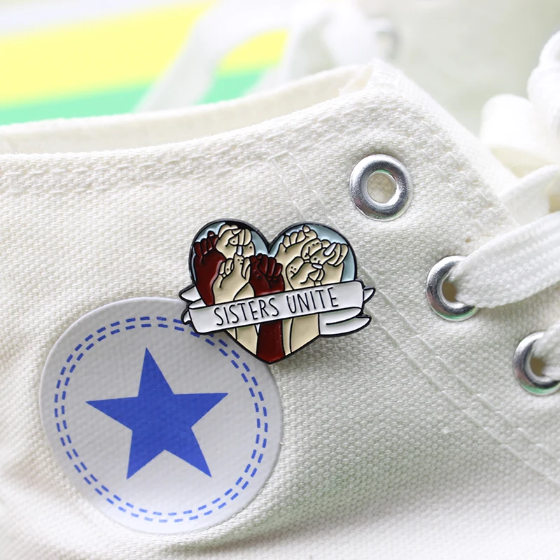 Значок на лацканы с надписью Love Power Good sister эмалированная заколка для защиты рук