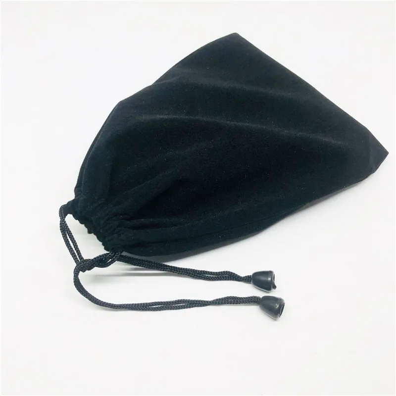 5 шт. высокое качество 10/15*20 см черный бархат большой хранения тканевые мешочки