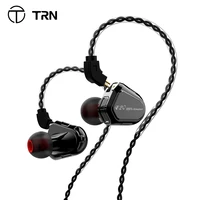 trn v20 dd ba hybrid in ear earphone hifi dj monitor running sport earphone earplug headplug 2pin cable trn v80v30bt20sbt3s
