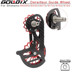 Bicycle Carbon Fiber Ceramic Rear Derailleur 17T Pulley Guide Wheel for 6800 R7000 R8000 R9100 R9000 Bicycle Accessories