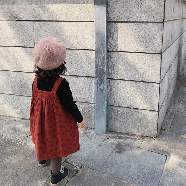 Зимнее модное плотное Двухслойное флисовое платье-комбинезон в горошек для