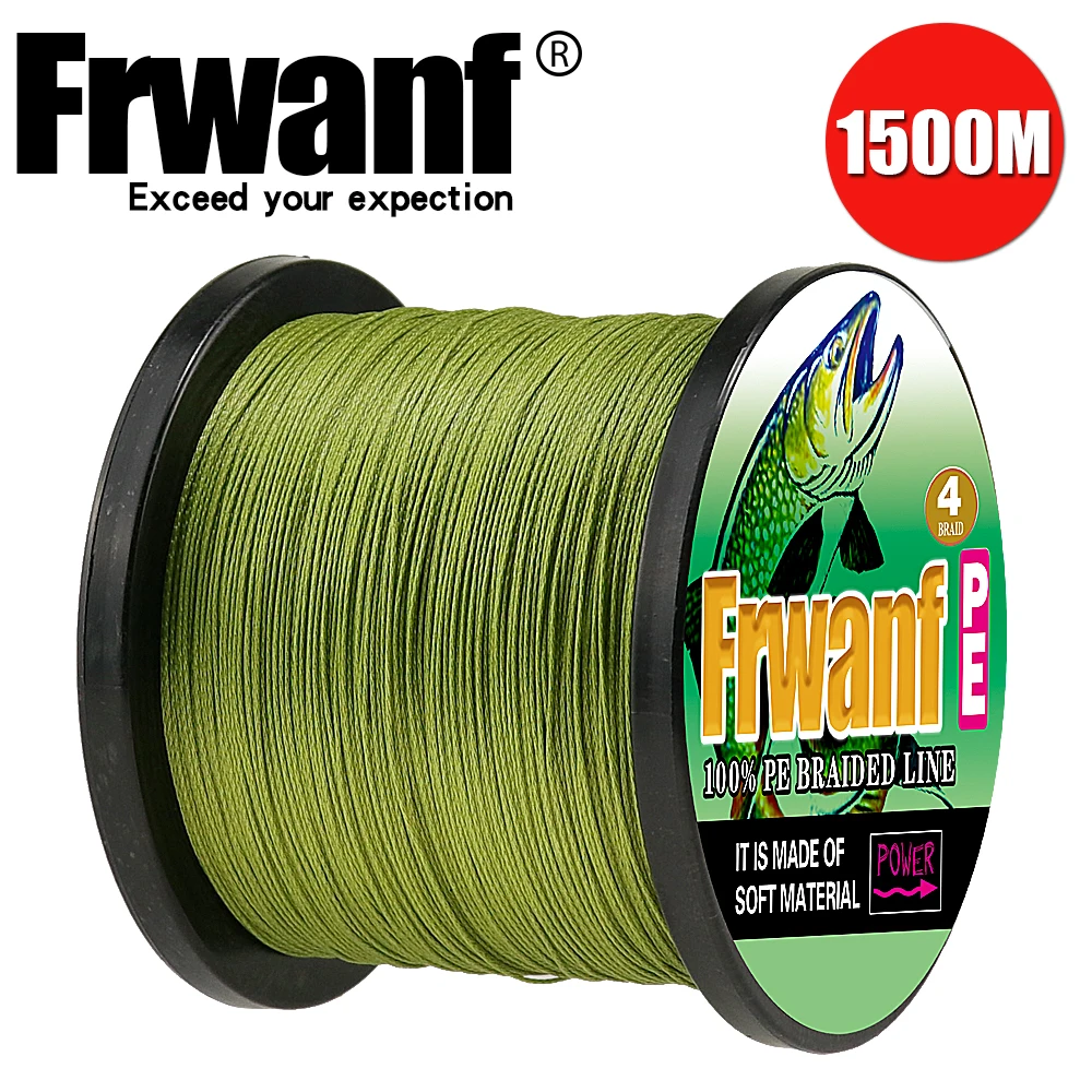 Frwanf 1500 М 4 Оплетки PE леска плетеная все для рыбалки шнур рыболовный плетенка