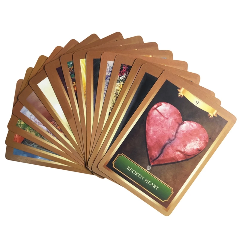 

Energy Oracle Cards English Version Tarots 53-Card Deck Divination Board Game R3ME