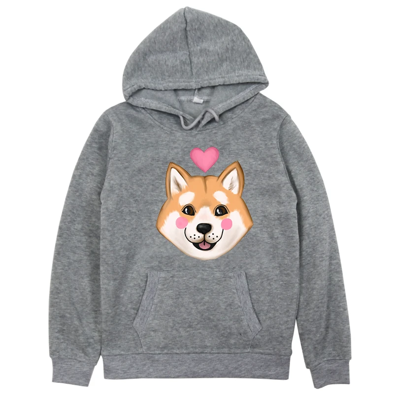 Hoodies 1 Новые детские толстовки с капюшоном Милая Толстовка для маленьких мальчиков и девочек с принтом Шиба ину зимняя верхняя одежда с длинными рукавами, толстовки детские толстовки - Цвет: Hoodies 1
