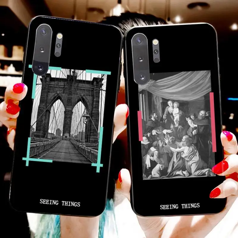 Классический белый Знаменитый модный чехол для телефона Samsung Note 7 8 9 10 pro Galaxy J7 J8 J6