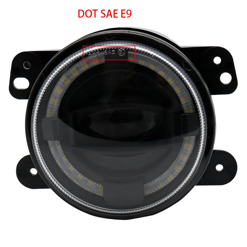 4 ''круглый светодиодный DRL противотуманный светильник 6000K белый галогенный