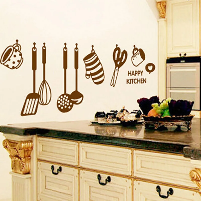 Самодельный съемный кухонный домашний зеленый водонепроницаемый постер