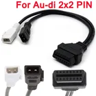 2x2pin Адаптер VAG для AU DI OBD OBD2 автомобильный диагностический кабель Американская классификация проводов 2р + Американская классификация проводов 2р подходит au-di 2X2 для OBD2 16Pin гнездовой разъем VAG COM V-W Sko-da