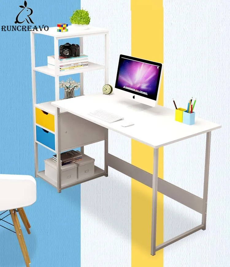 Фото Ученический стол с книжной полкой компьютерный туалетный столик угловой | Мебель