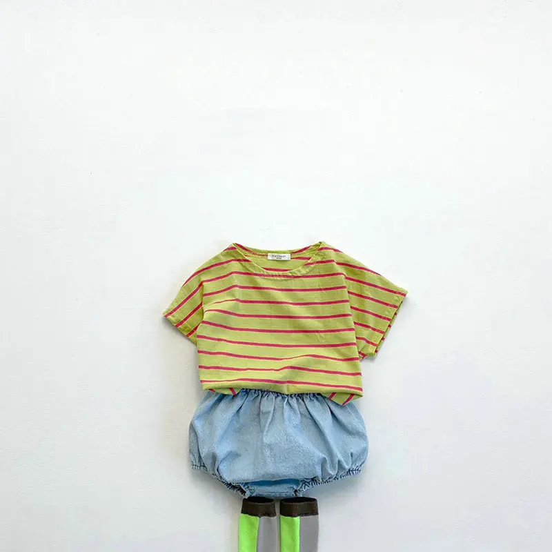 Короткие джинсовые штаны в Корейском стиле для новорожденных мальчиков и