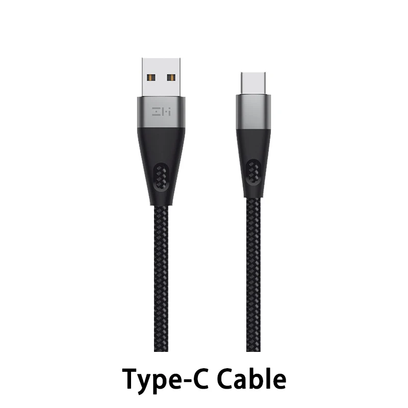 Black Type C ZMI MFi сертифицированный кабель освещения AL706 usb type C Быстрая зарядка Премиум нейлон PP плетеный рукав кабель для iphone - Цвет: Black Type C