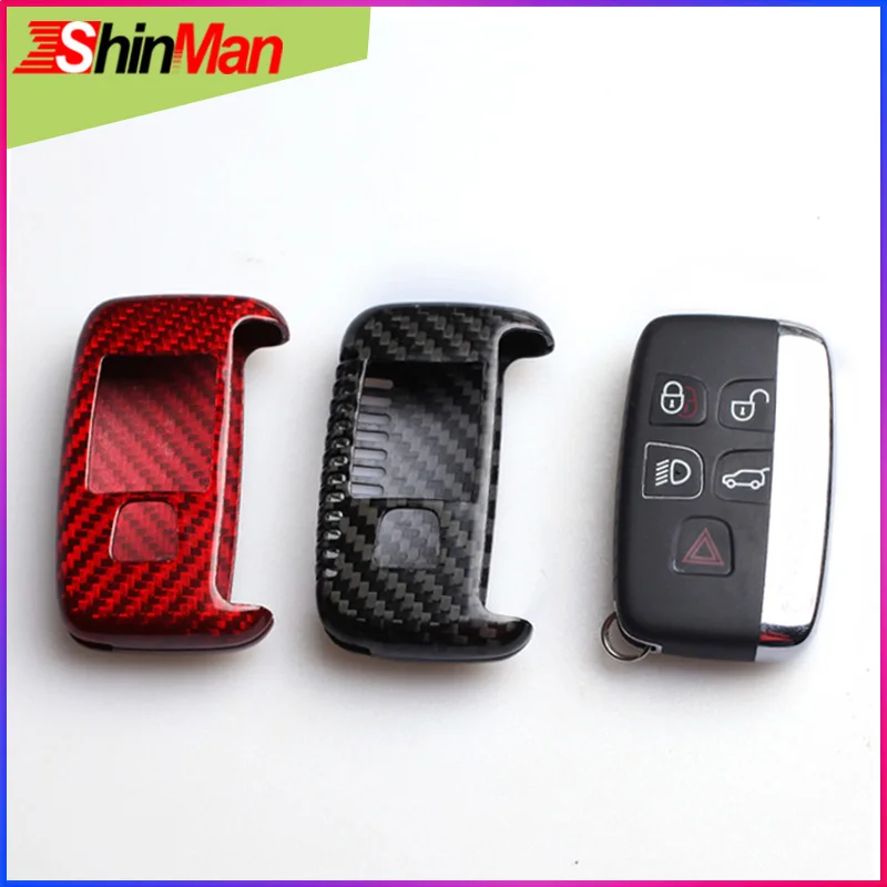 Чехол для автомобильного ключа ShinMan из углеродного волокна чехол Jaguar XE XJ XJL XF C-X16 V12