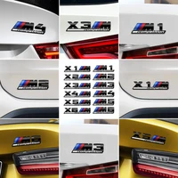 suitable for bmw m car logo modification m1m2m3m4m5m6 three color logo x1x2x3x4x5x6m car sticker rear standard thunder version