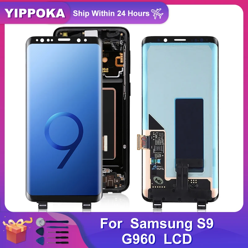 

Super Amoled For Samsung Galaxy S9 LCD Display G960F Touch Screen Digitizer For Samsung S9 Plus LCD G965F Replacement Parts