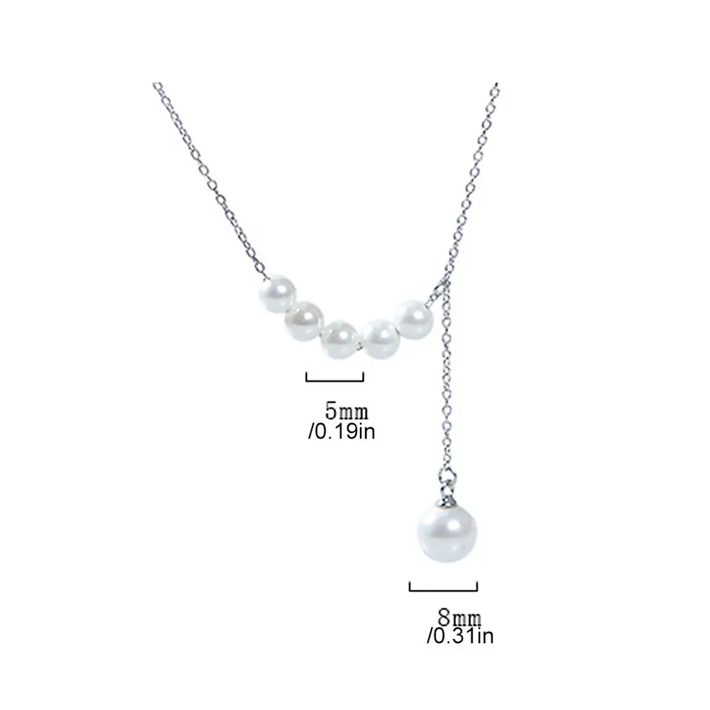 S925 Silver Pearl Necklace Hypoallergenic Female Custom Jewelry Birthday Gifts For Women |