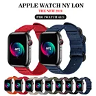 Ремешок для часов, спортивный нейлоновый браслет для Apple Watch 5 4321, 38 мм 40 мм 42 мм 44 мм, Iwatch bands iwatch Series 5 4 3 2 1